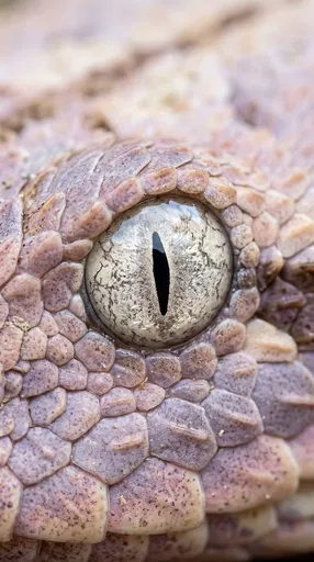 Macro Close-Up of Viper Eye