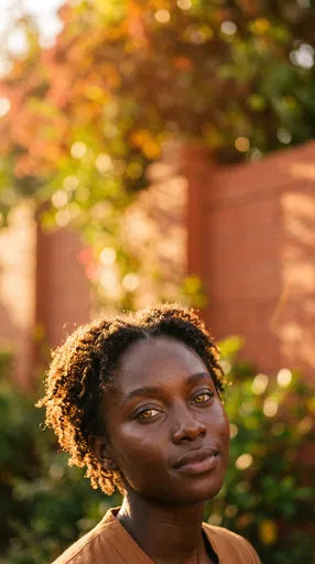 Portrait of Woman in Golden Sunlight