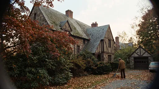 Autumn Yard Work at Tudor House