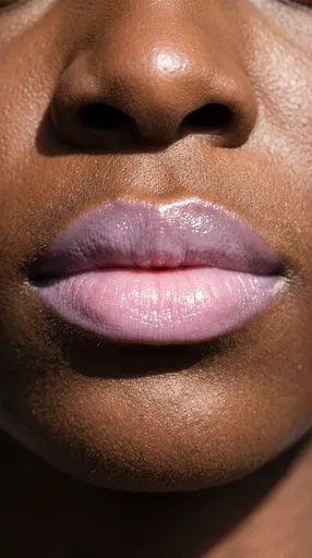 Close-Up of Pastel Lavender Lip Balm