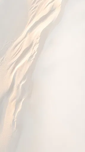 Aerial View of White Sand Dunes
