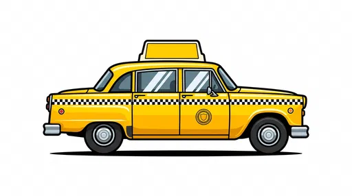 Classic Yellow Taxi Cab Illustration