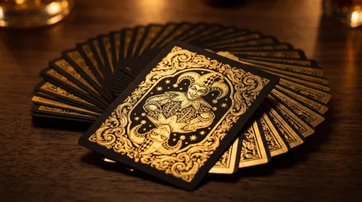 Luxury Black and Gold Joker Card