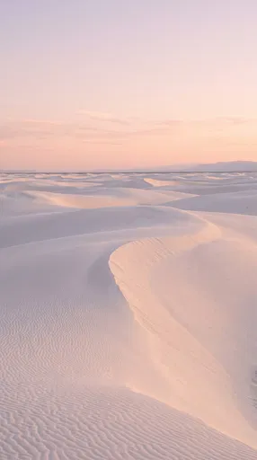 White Sands National Park Dunes at Sunset