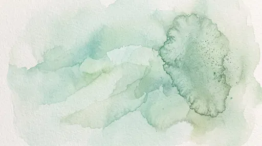 Soft Pastel Green Watercolor Wash Background
