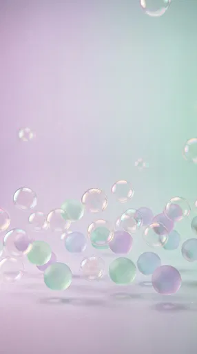 Pastel Floating Bubbles Mobile Background