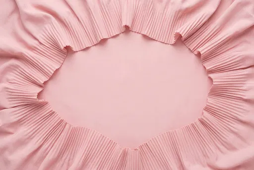 Blush Pink Pleated Fabric Frame Background