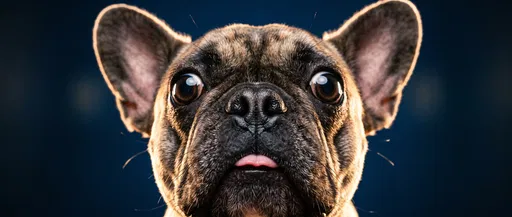 Funny French Bulldog Close-Up Portrait