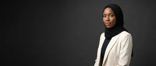 Studio Portrait of Woman in Hijab