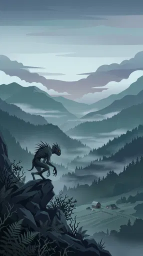 Chupacabra Overlooking Misty Mountain Valley Farm