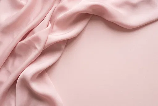Draped Pink Silk on Matte Background