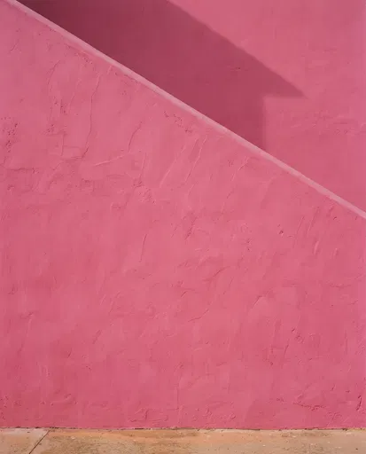 Minimalist Hot Pink Stucco Wall Background