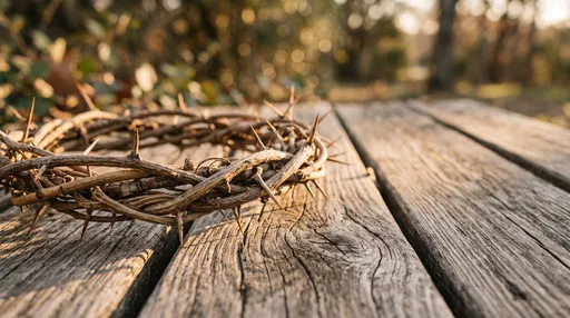 Crown of Thorns on Weathered Wood