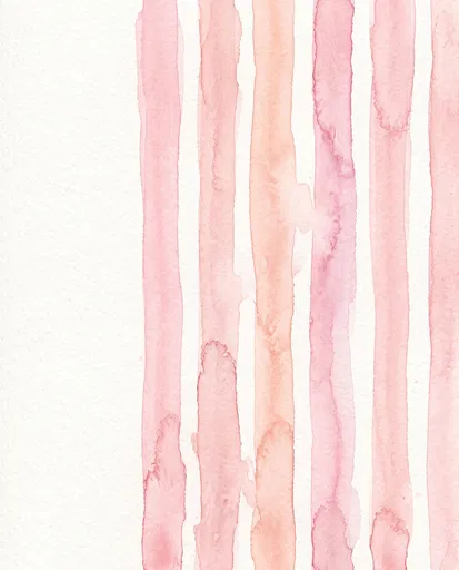 Pastel Pink Watercolor Stripes Background