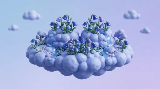 Cute Clay Floating Cloud Island