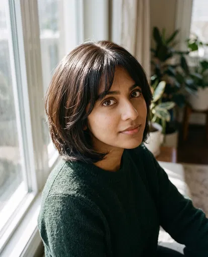 South Asian Woman with Layered Bob