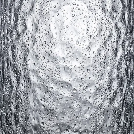 Water Droplets on Hammered Glass Texture