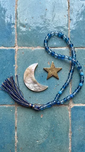 Crescent Moon, Star, and Prayer Beads