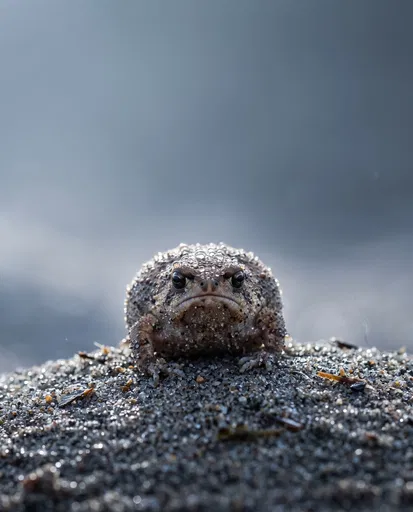 Desert Rain Frog on Damp Sand