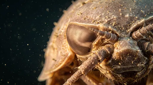 Macro Close-Up of Giant Isopod Eye