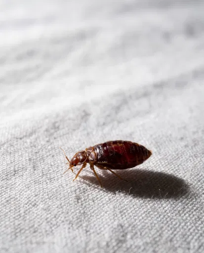 Macro Close-Up of Engorged Bed Bug
