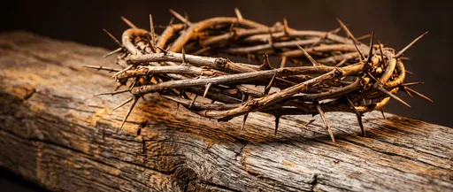 Crown of Thorns on Weathered Wood