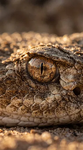 Macro Closeup of Rattlesnake Eye