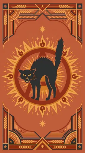 Anarchist Black Cat Circle-A Illustration