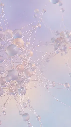 Pastel Frosted Orbs Neural Network Render