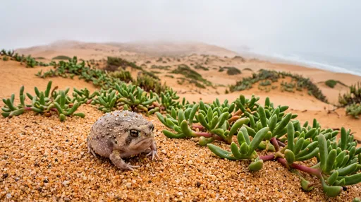 Desert Rain Frog on Coastal Sand Dunes
