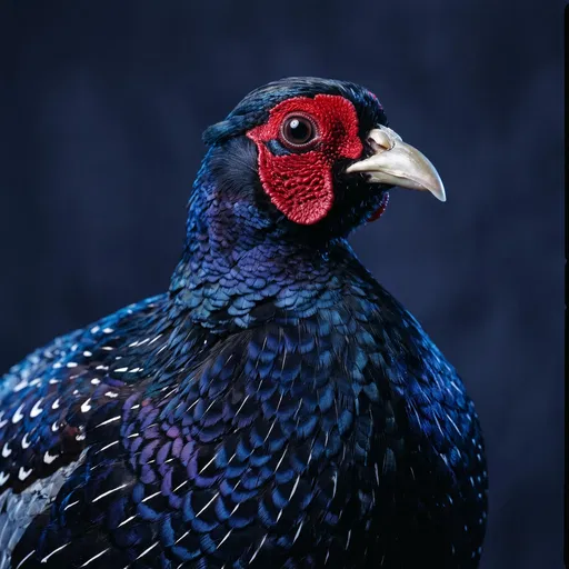 Studio Portrait of Male Mikado Pheasant