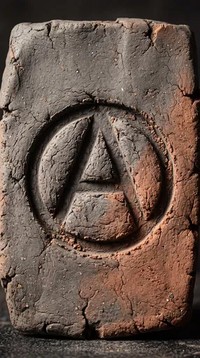 Clay Tablet With Impressed Circle-A Symbol