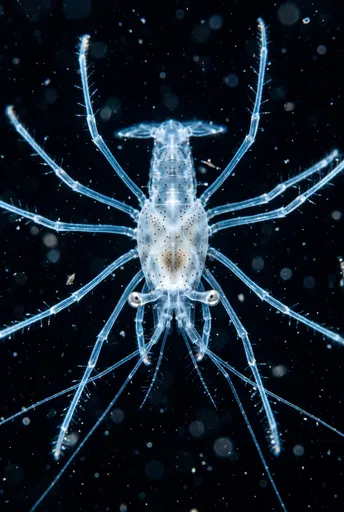 Translucent Lobster Larva in Blackwater