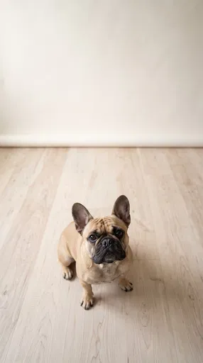 Fawn French Bulldog Looking Up