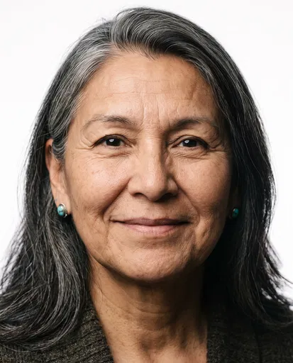 Close-Up Portrait of Smiling Senior Woman