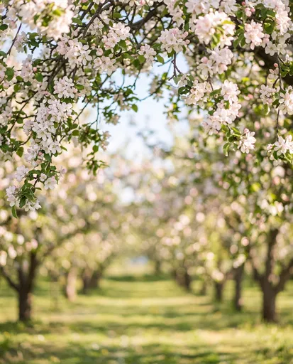 Blooming Apple Orchard Floral Archway