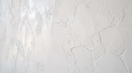 White Textured Venetian Plaster Wall Surface