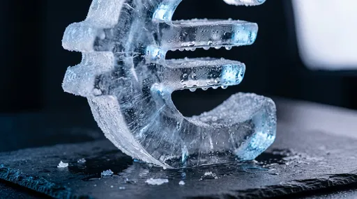 Frosted Ice Euro Symbol on Slate